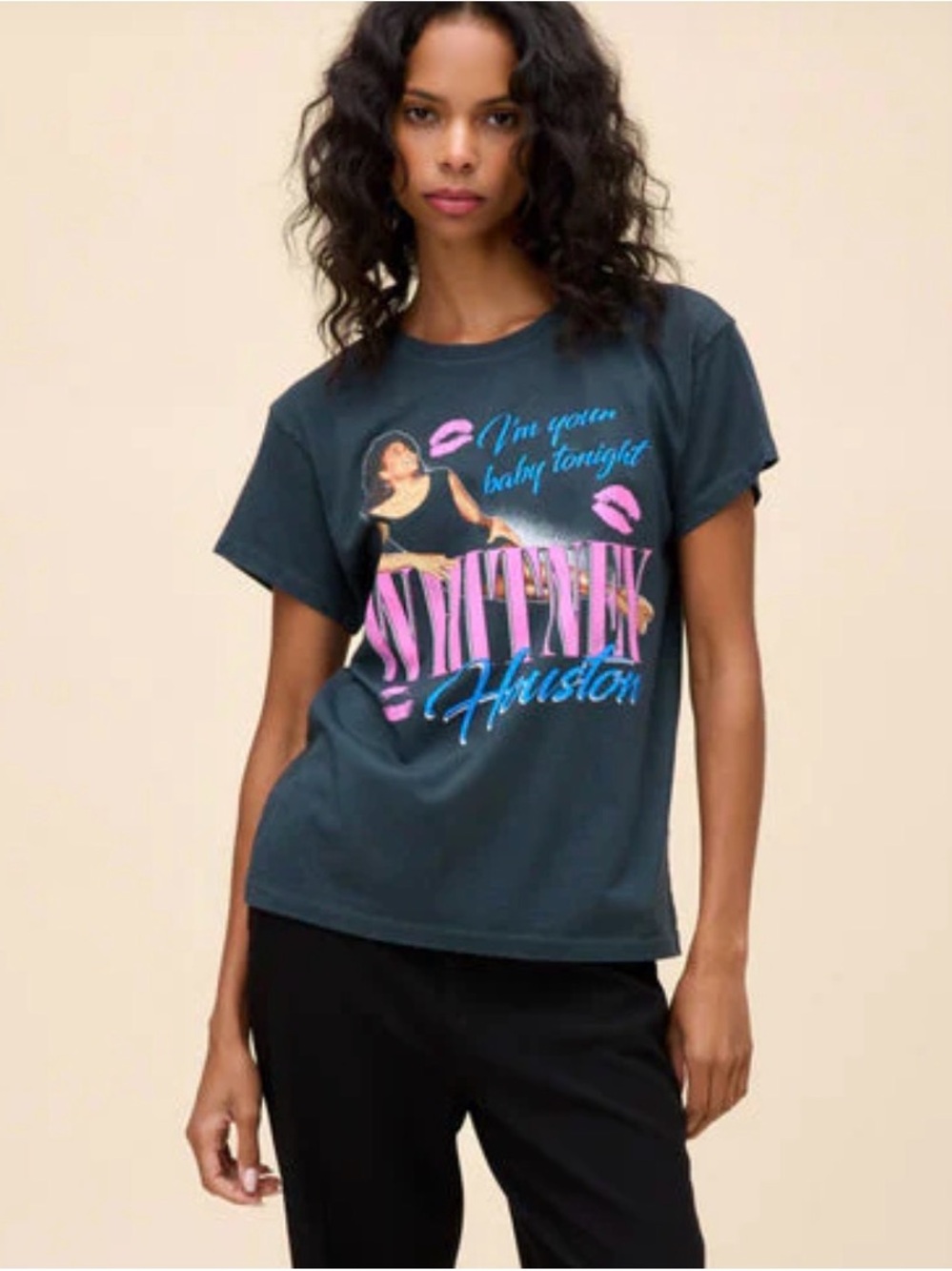 WHITNEY HOUSTON I'M YOUR BABY TONIGHT TOUR TEE